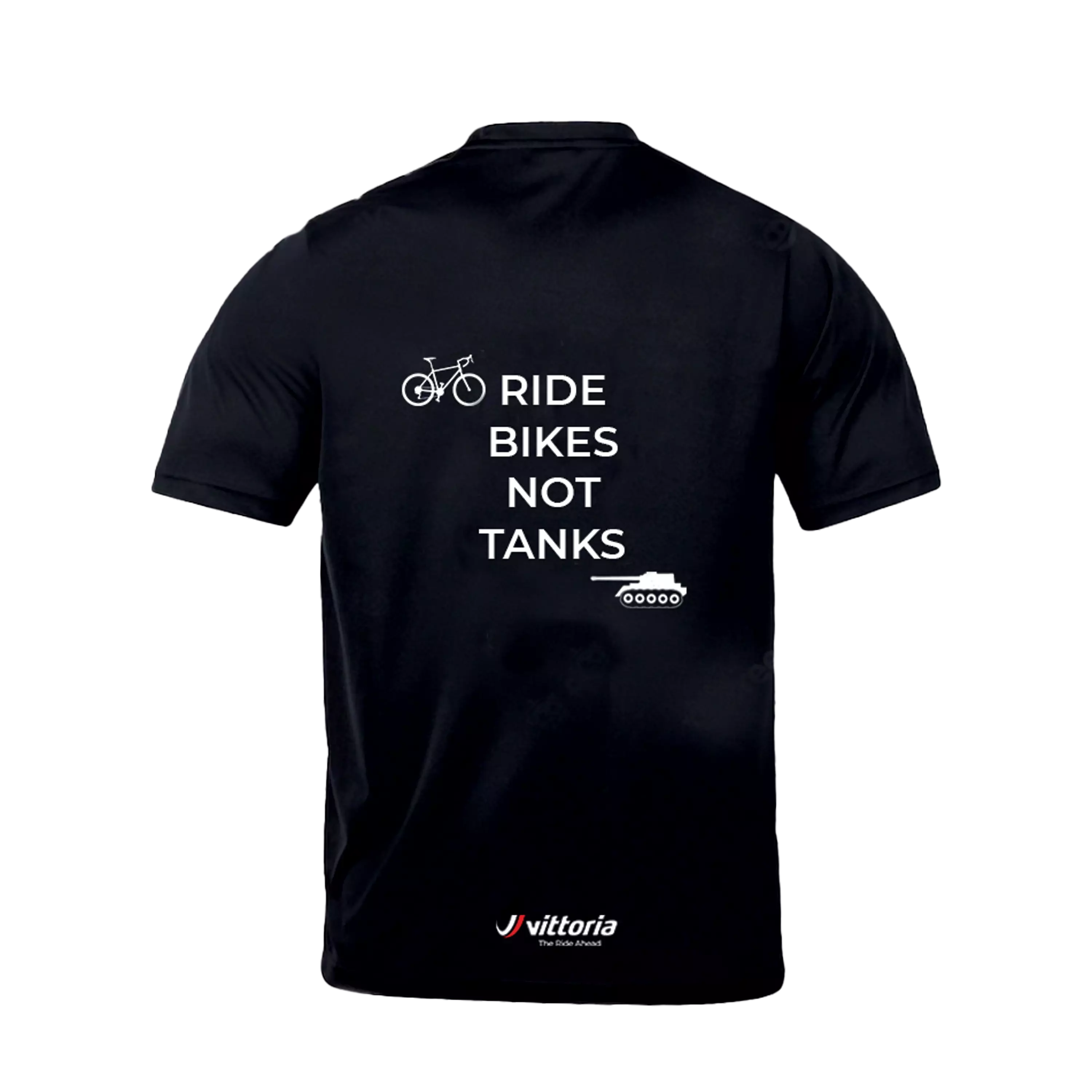 "Ride bikes not tanks" t-shirt - Image 2