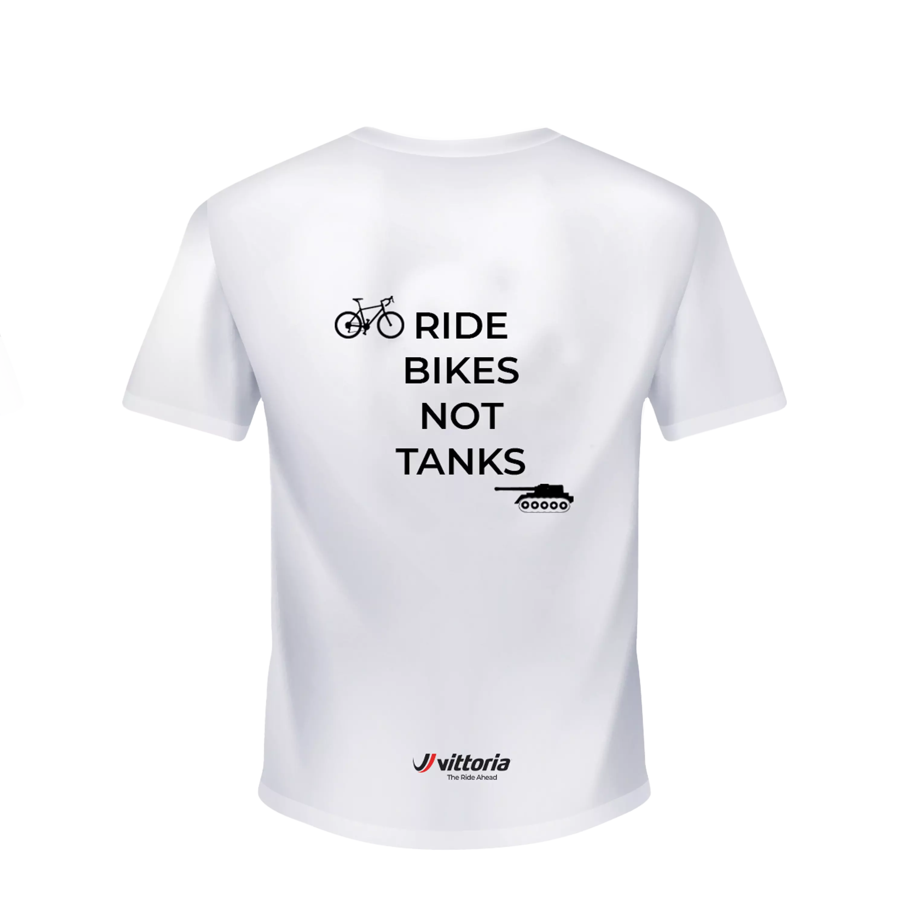 "Ride bikes not tanks" t-shirt - Image 4